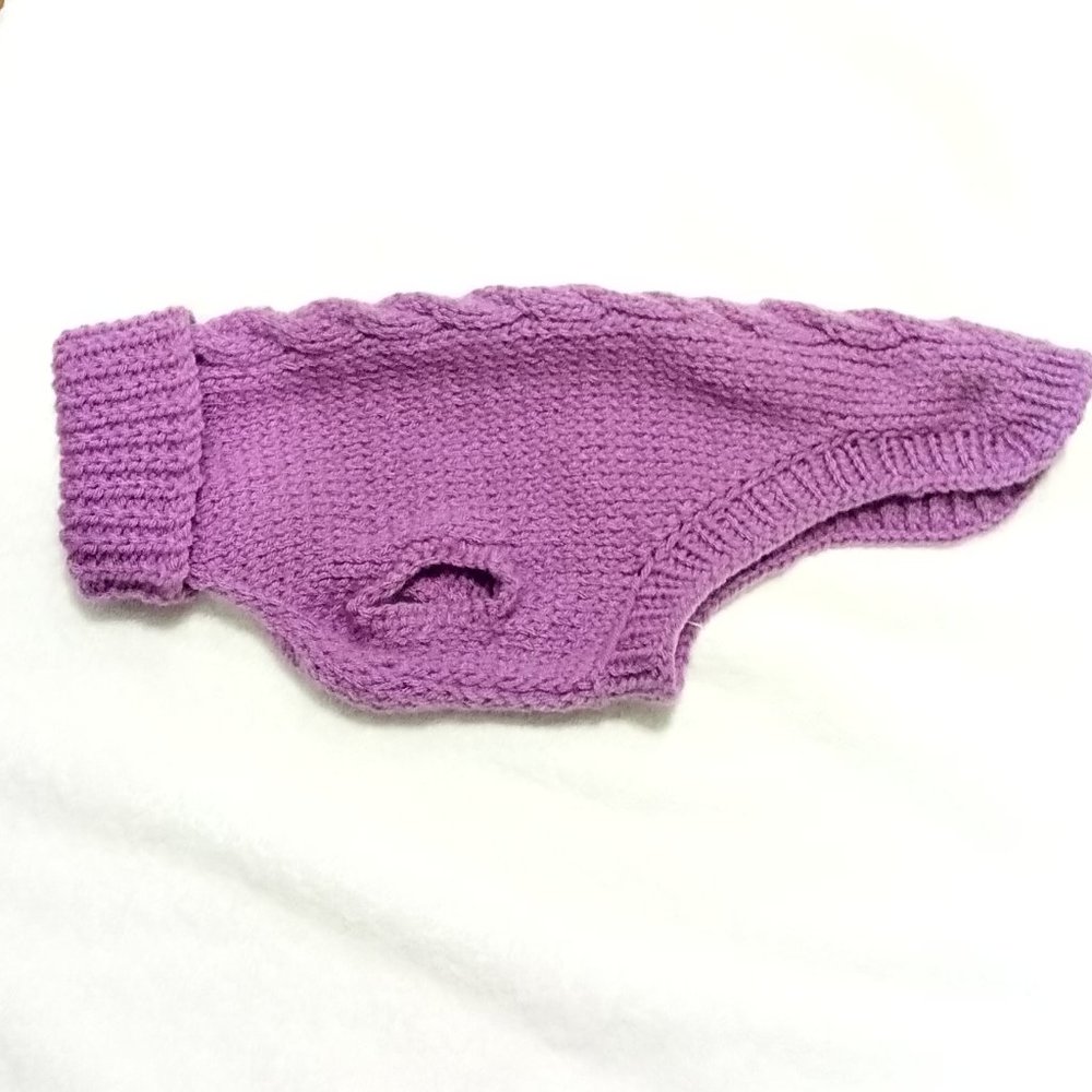 Hand Crafted Knit Pet Jacket Fur Baby Clothing Knit Cat Dog Sweater Coat Cl…